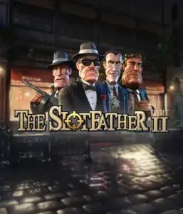 Step into the nefarious world of The Slotfather Part II game by Betsoft, featuring four iconic mafia characters set against a dark urban backdrop. This graphic portrays the dramatic theme of the organized crime with its detailed character design and suspenseful setting. Ideal for lovers of gangster-themed games, promising a thrilling escape. 