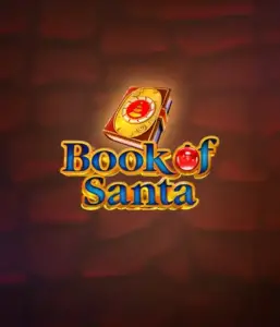 Celebrate the holiday spirit with the Book of Santa game by Endorphina, showcasing an ornate golden book adorned with Santa's iconic image. This graphic evokes the warmth and excitement of Christmas, set against a softly glowing red background. Great for holiday season gaming, delivering a delightful adventure. 